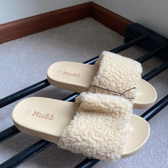 MUDD Women RIO Plush Slide Sandals - NEW NWOB - Picture 7 of 8